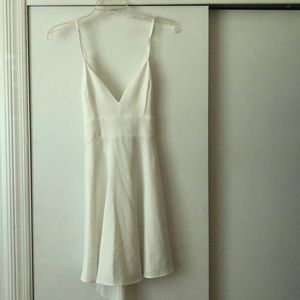 White mini dress